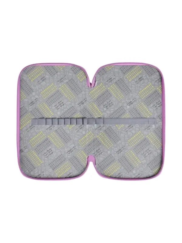 Пенал 3 секции, 125 х 205 х 55 мм, Calligrata 30П26/3 "Кот чёрный", ламинированный картон