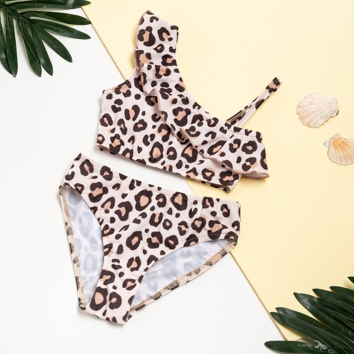 Купальник детский KAFTAN &laquo;Леопард&raquo;, рост 134-140 (36)