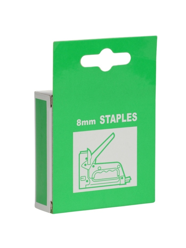 Скобы для мебельного степлера ТУНДРА, закалённые, тип 140, 8 мм, 1000 шт