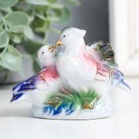 Сувенир керамика "Уточки-мандаринки" цветные 7,5х6х3.5 см