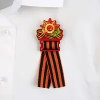 Значок деревянный с георгиевской лентой на 9 мая &laquo;Орден&raquo;, 4.5&times;6.3 см