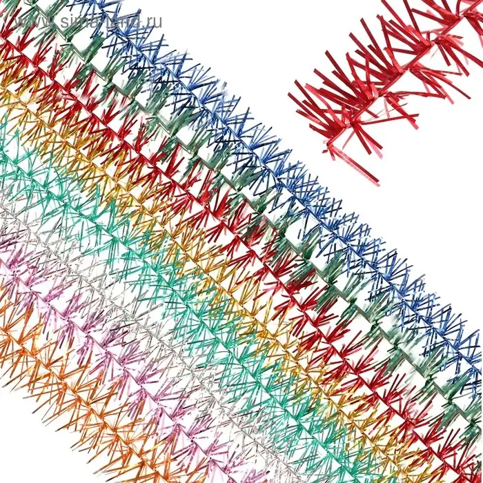 Мишура новогодняя &laquo;Эффект&raquo;, d-2 см, L-197см, МИКС
