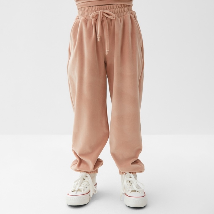 Костюм детский (свитшот, брюки) KAFTAN Plushy р.32 (110-116), бежевый Костюм детский (свитшот, брюки) KAFTAN Plushy р.32 (110-116), бежевый