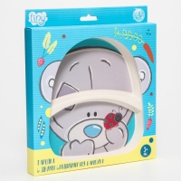 Тарелка детская из бамбука Me To You нежно-голубой Тарелка детская из бамбука Me To You нежно-голубой