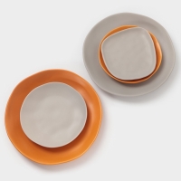 Тарелка  Magistro "Potter" 18см 18х17,7х2,5 цвет светло-серый