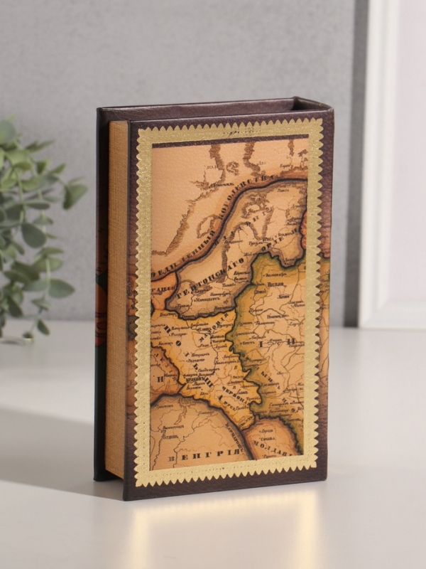 Сейф-книга дерево кожзам "Русь Великая" тиснение 21х13х5 см