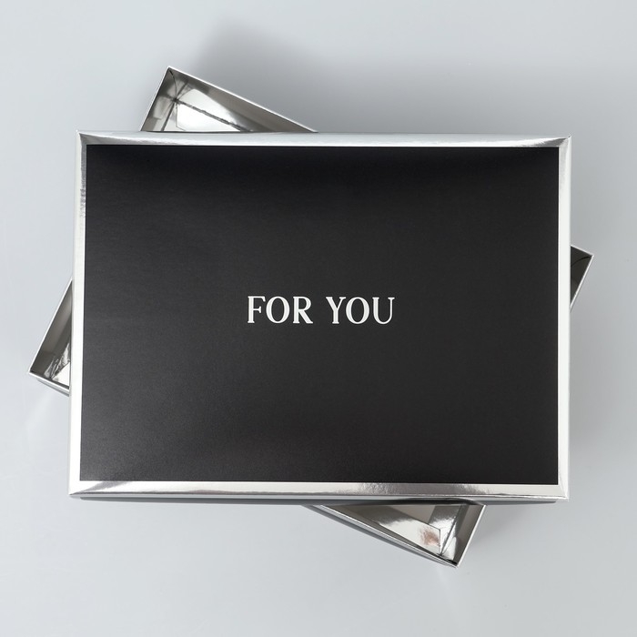 Коробка подарочная складная, упаковка, &laquo;For you&raquo;, 21 х 15 х 7 см