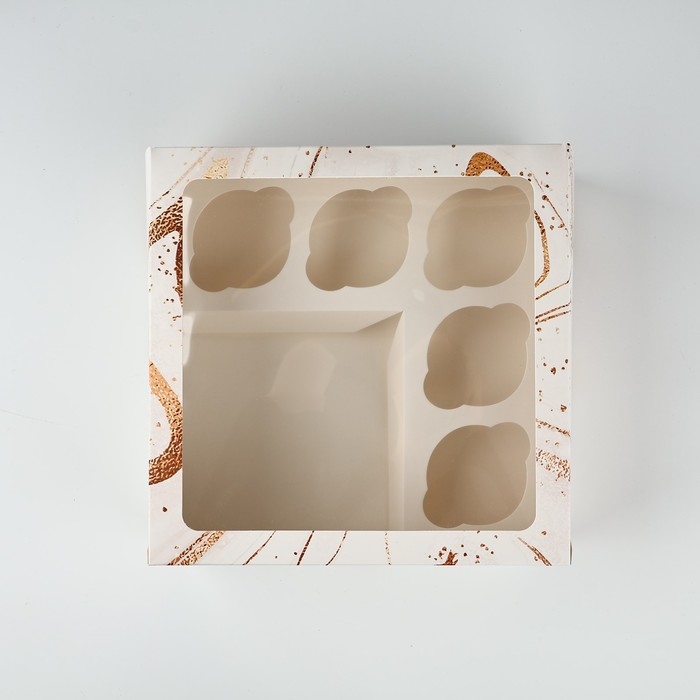 Коробка для капкейков &laquo;Для тебя!&raquo;, 25 х 25 х 10 см