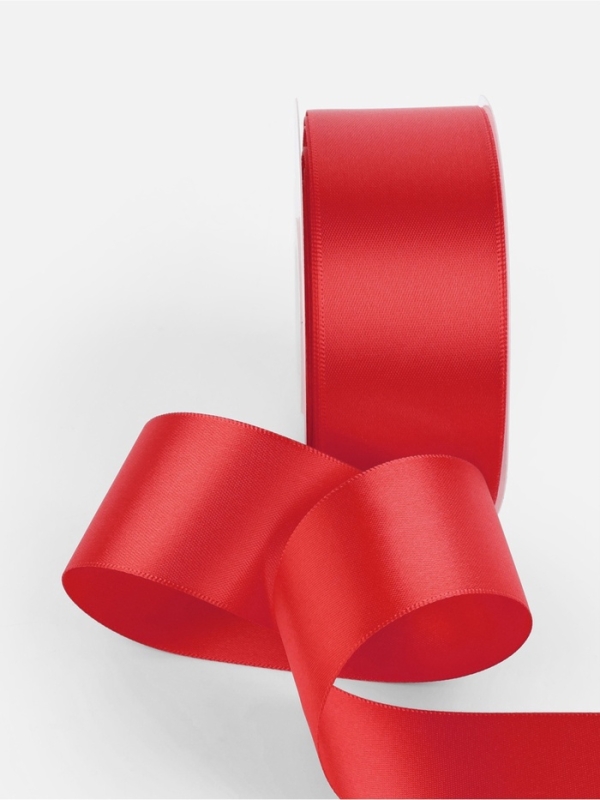 Лента атласная двухсторонняя №0250 38мм*25±1м алый TR Лента атласная двухсторонняя №0250 38мм*25±1м алый TR