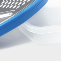 Тёрка с контейнером Доляна &laquo;Яблоко&raquo;, 20&times;15&times;4 см, цвет МИКС