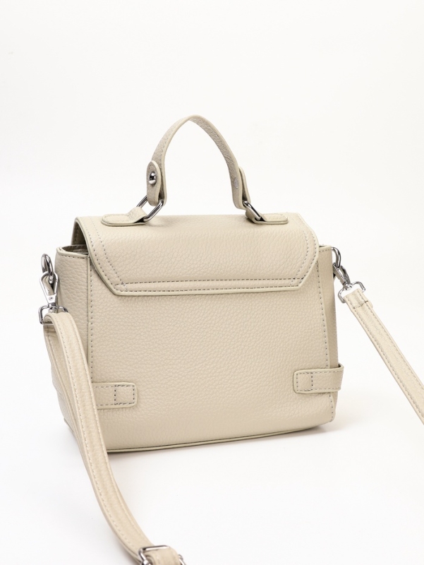 Сумка женская, 22*11*17, отд на молнии, длин ремень, серый