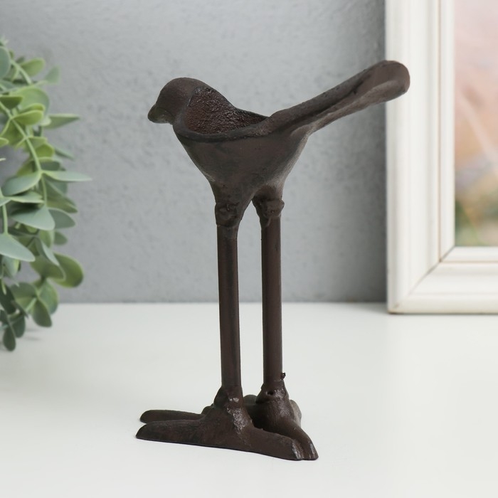 Подсвечник чугун на 1 свечу "Птица" 1,5х7,5х15 см