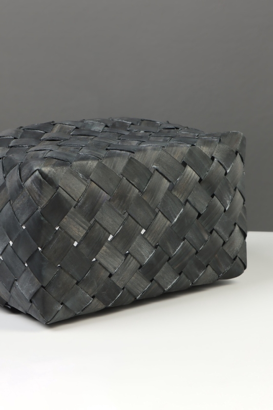 Корзина плетёная, 27×14×13 см, плетёная ручка h=13 см, ива, серая Корзина плетёная, 27×14×13 см, плетёная ручка h=13 см, ива, серая