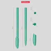 Ручка шариковая ErichKrause Neo Pastel Pearl, перламутровый корпус, игольчатый узел 0.7 мм, чернила синие, длина письма 1000 метров, МИКС