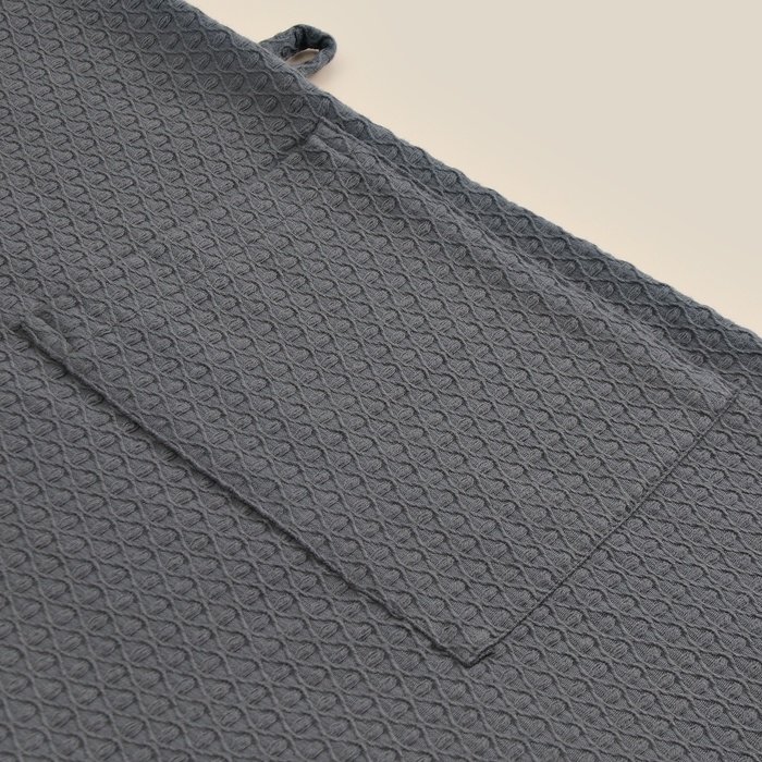 Халат вафельный женский SL HOME: Waffle "Гри Сандре", размер S, 100% хлопок, 320 г/м2