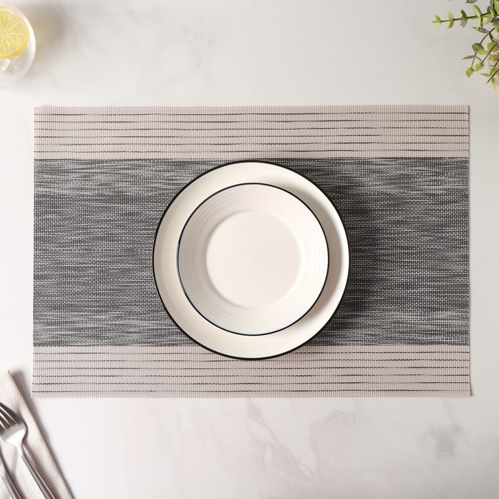 Салфетка сервировочная на стол &laquo;Космос&raquo;, 45&times;30 см, цвет серый