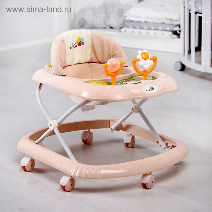 Ходунки &laquo;Верный друг&raquo;, 7 колес, муз. игрушки, бежевый