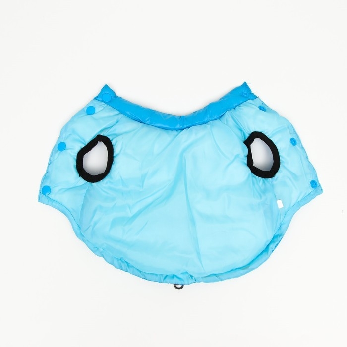 Куртка для собак со светоотражающей шлейкой, размер 16 (ДС 36, ОГ 46, ОШ 35), голубая Куртка для собак со светоотражающей шлейкой, размер 16 (ДС 36, ОГ 46, ОШ 35), голубая