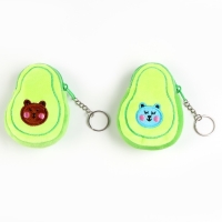 Мягкий кошелёк &laquo;Авокадо&raquo; на брелоке, 10 см, виды МИКС