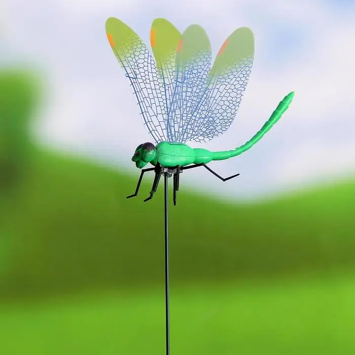 Штекер садовый &laquo;Стрекоза Сенди&raquo;, 14&times;9 см, h=45 см, МИКС