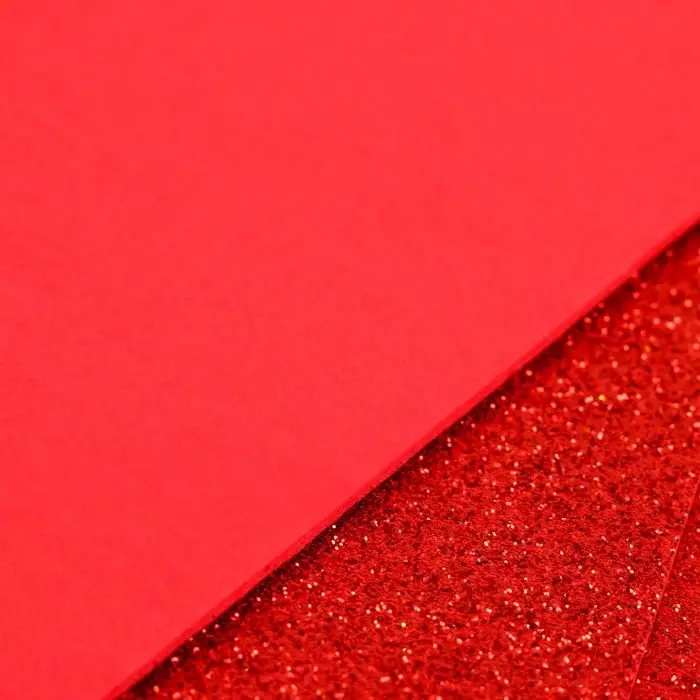 Фоамиран глиттерный Magic 4 Hobby 2 мм, цв.светло-красный, 20х30 см