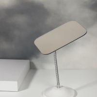 Зеркало настольное, на гибкой ножке, зеркальная поверхность 13.5×16.5 см, белое Зеркало настольное, на гибкой ножке, зеркальная поверхность 13.5×16.5 см, белое