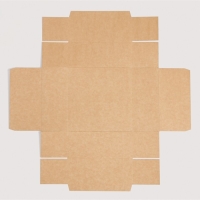 Коробка подарочная складная крафтовая, упаковка, 17 х 17 х 7 см