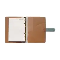 Органайзер на кольцах, C6, с хлястиком, 80л, линия, к/зам, Зеленый