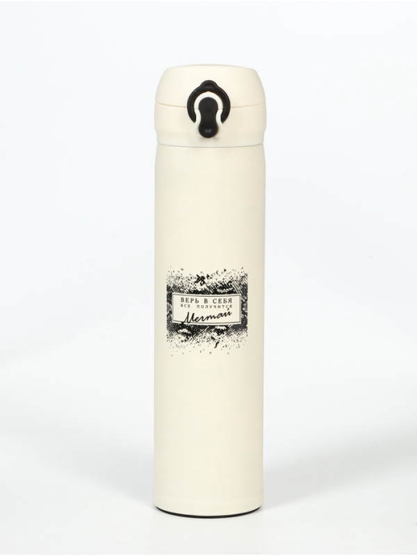 Термос, серия: Топ, "Мастер К. Мечтай", 500 мл, бежевый