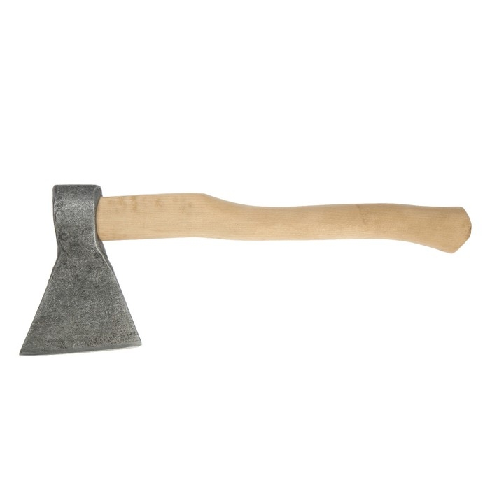 Топор кованый ТУНДРА, деревянное топорище Б2, покрыто морилкой "Орех", 800 г