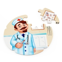 Пазлы-лото &laquo;Профессии&raquo;, двухсторонние, 5 пазлов, 30 деталей