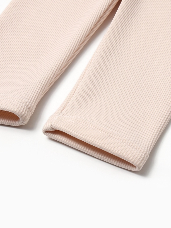 Легинсы для девочки на флисе Collorista, цвет молочный, рост 122 см