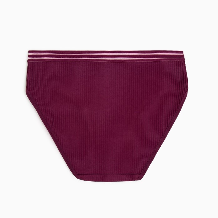 Трусы женские слипы, цвет бордовый, р-р 50-52