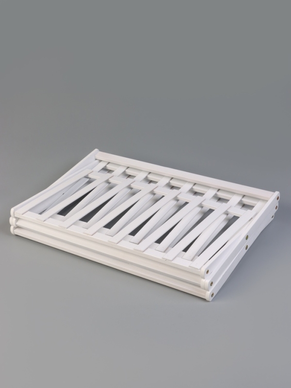 Подставка для цветов Greengo, 3 полки, 50 &times; 25 &times; 46 см, напольная, бамбук, белая