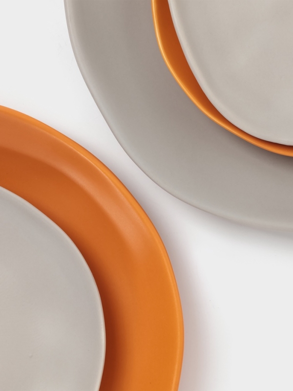 Тарелка Magistro "Potter" 18см 17,5х17,7х2,5 цвет оранжевый