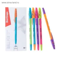 Ручка шариковая Berlingo Tribase Fuze, узел 0.7 мм, чернила синие, МИКС