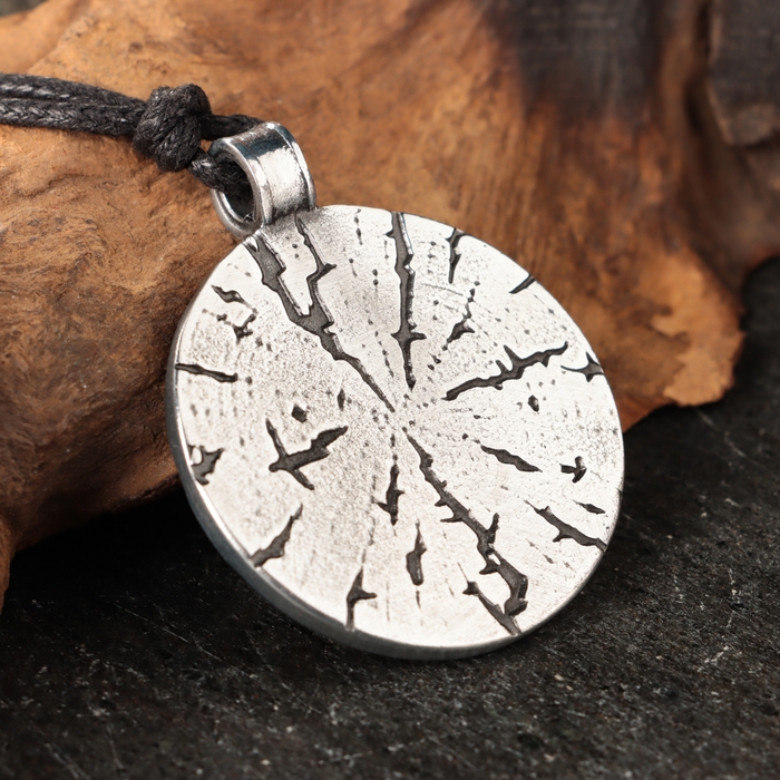 Амулет Амулет "Всевидящее Око" с камнем бирюза, 35х43 мм, металлический