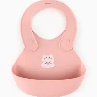 Нагрудник детский, цвет светло-розовый