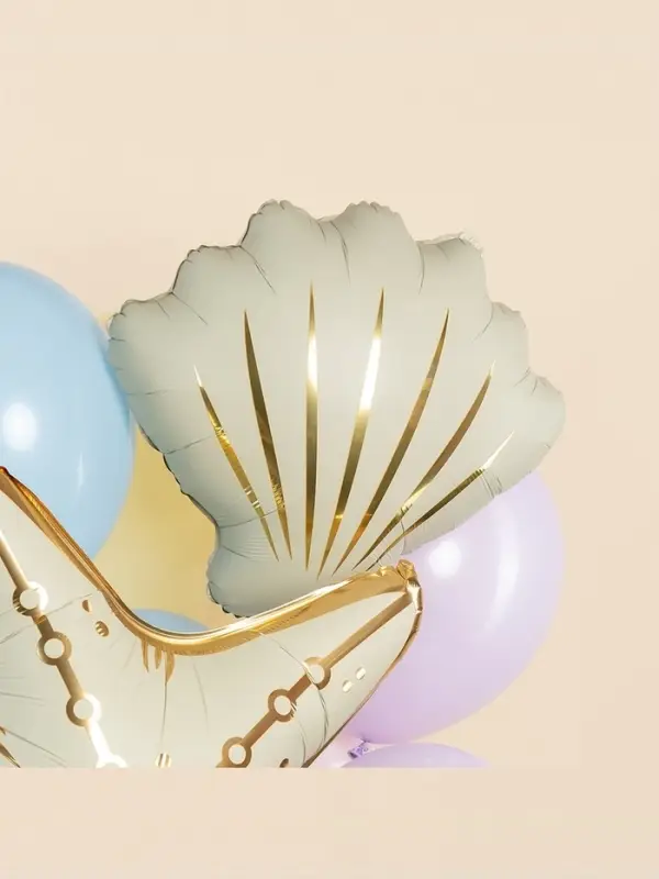 Воздушный шар фольгированный 21" &laquo;Морская ракушка&raquo;, кремовый сатин