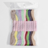 Набор ниток мулине №11/12, 8 &plusmn; 1 м, 12 шт