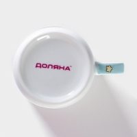 Кружка керамическая Доляна &laquo;Котик&raquo;, 230 мл, цвет белый