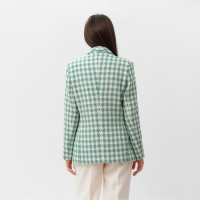 Пиджак твидовый двубортный MIST р. 42. зеленый