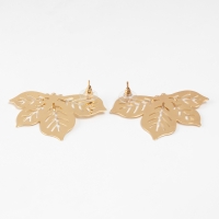 Серьги металл «Стиль» лист, клён, цвет золото Серьги металл «Стиль» лист, клён, цвет золото