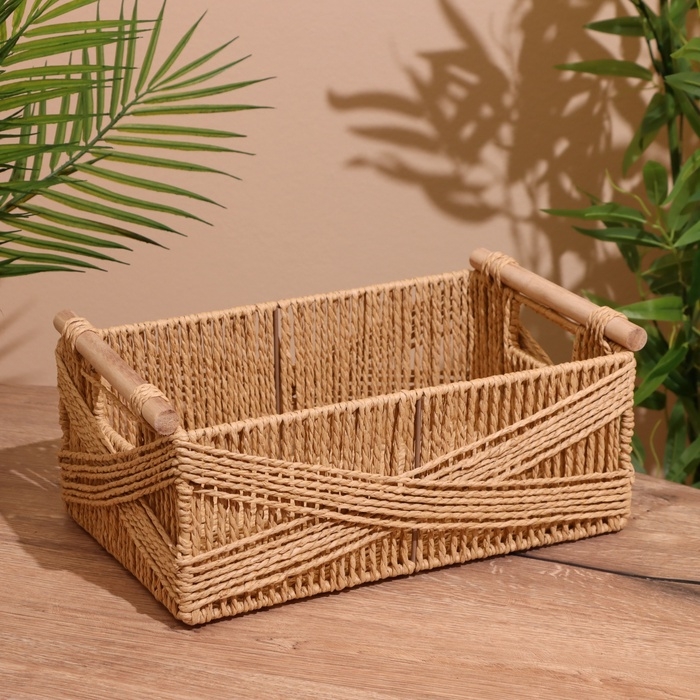 Набор плетёных корзин, 3 шт, 36х31х25 см Набор плетёных корзин, 3 шт, 36х31х25 см