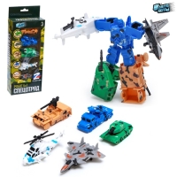 Набор роботов &laquo;Военная техника&raquo;, 5 предметов, собираются в 1 робота