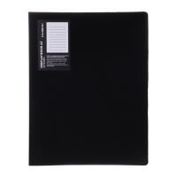 Папка с 20 вкладышами А3, 800 мкм, Calligrata, текстура "песок", чёрная Папка с 20 вкладышами А3, 800 мкм, Calligrata, текстура "песок", чёрная