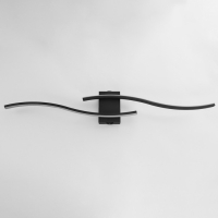 Бра "Волны" LED 35Вт 6000К чёрный 100х6х15 см Бра "Волны" LED 35Вт 6000К чёрный 100х6х15 см