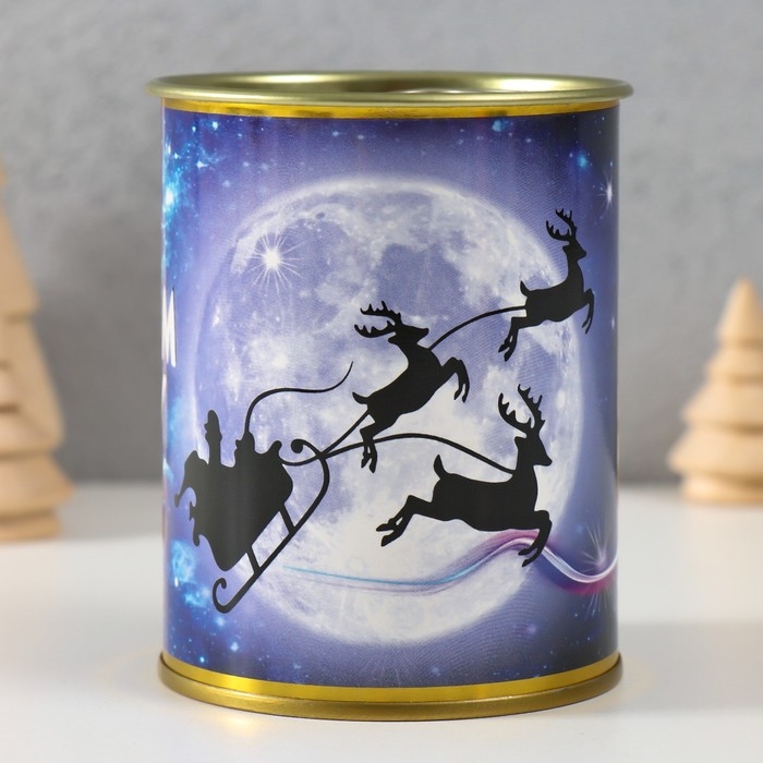 Копилка-банка металл "С новым годом"