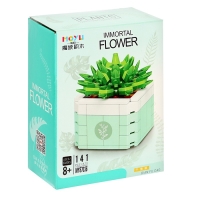 Конструктор Цветы &laquo;Кактус в кашпо&raquo;, 141 деталь