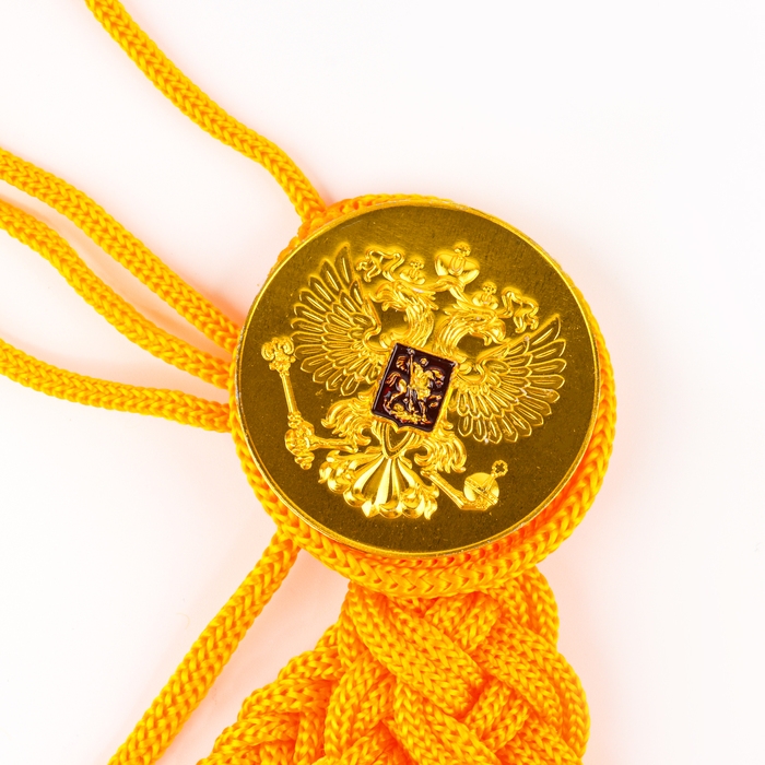 Карнавальный набор &laquo;На парад победы&raquo;: аксельбант, значок, цвет золотой